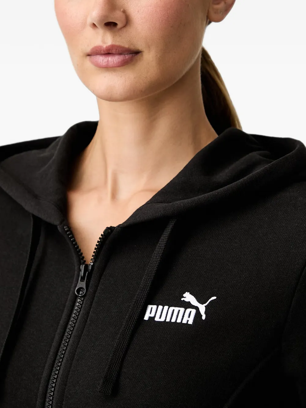 PUMA logo-print tracksuit set Zwart