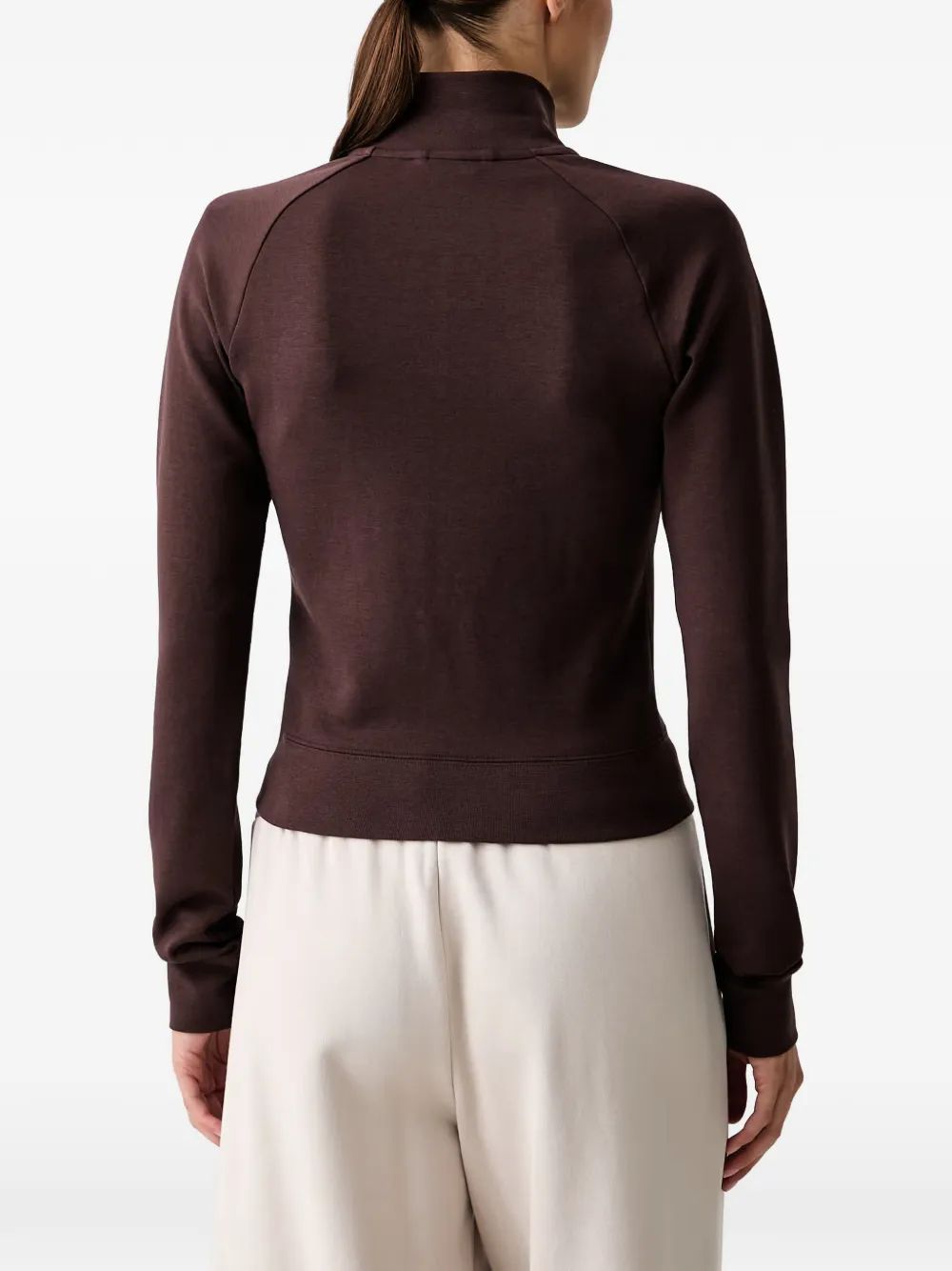 PUMA Sweater met raglan mouwen en geborduurd logo Bruin