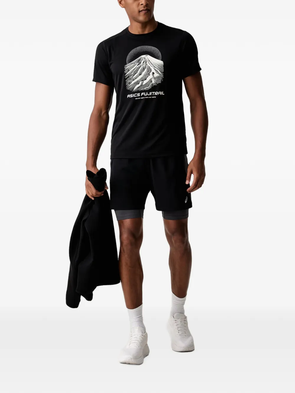 ASICS Road layered track shorts Zwart