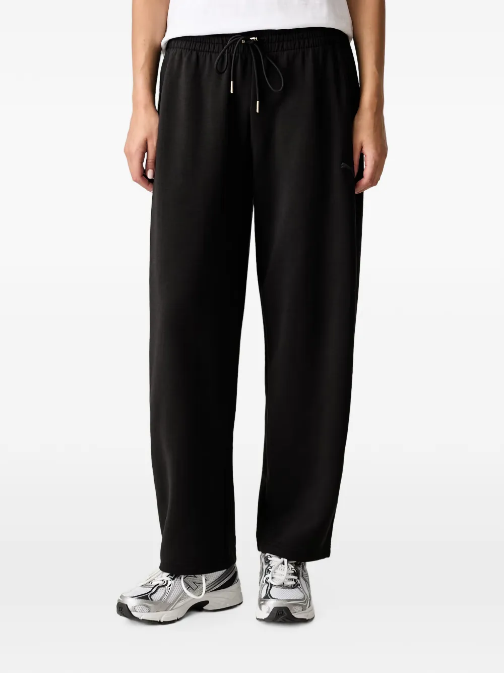 PUMA logo-embroidered drawstring track pants - Nero