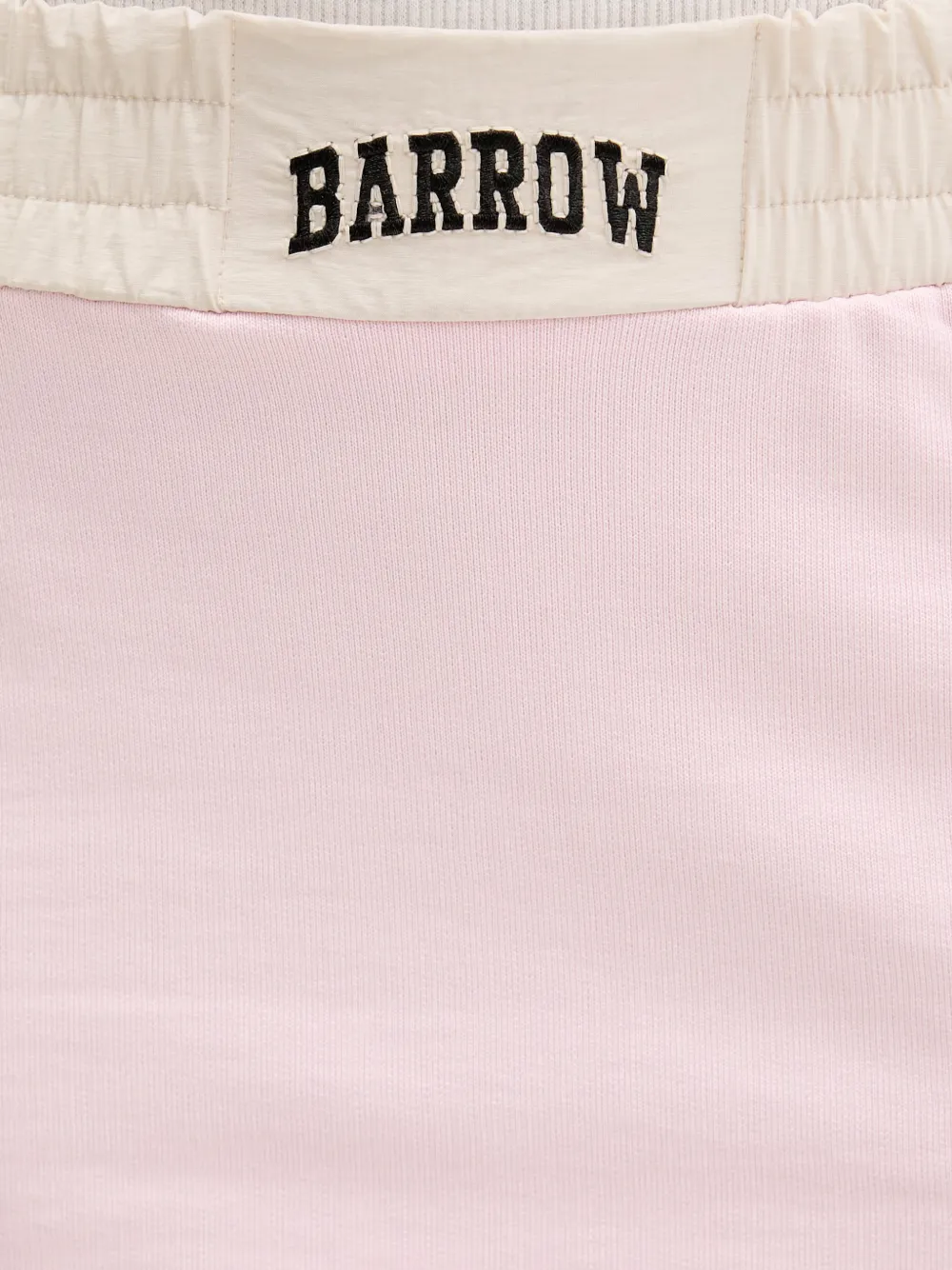 BARROW Rechte mini-rok met logo-patch Roze
