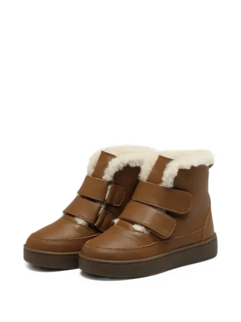 Donsje Clenn touch-strap boots