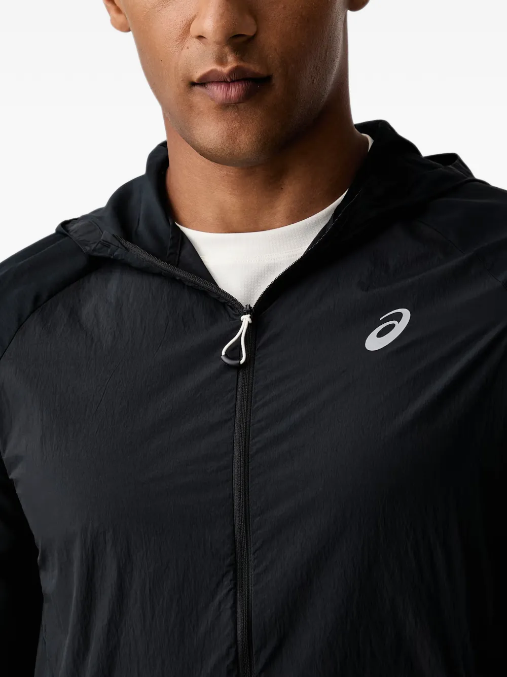 ASICS road packable jacket Zwart