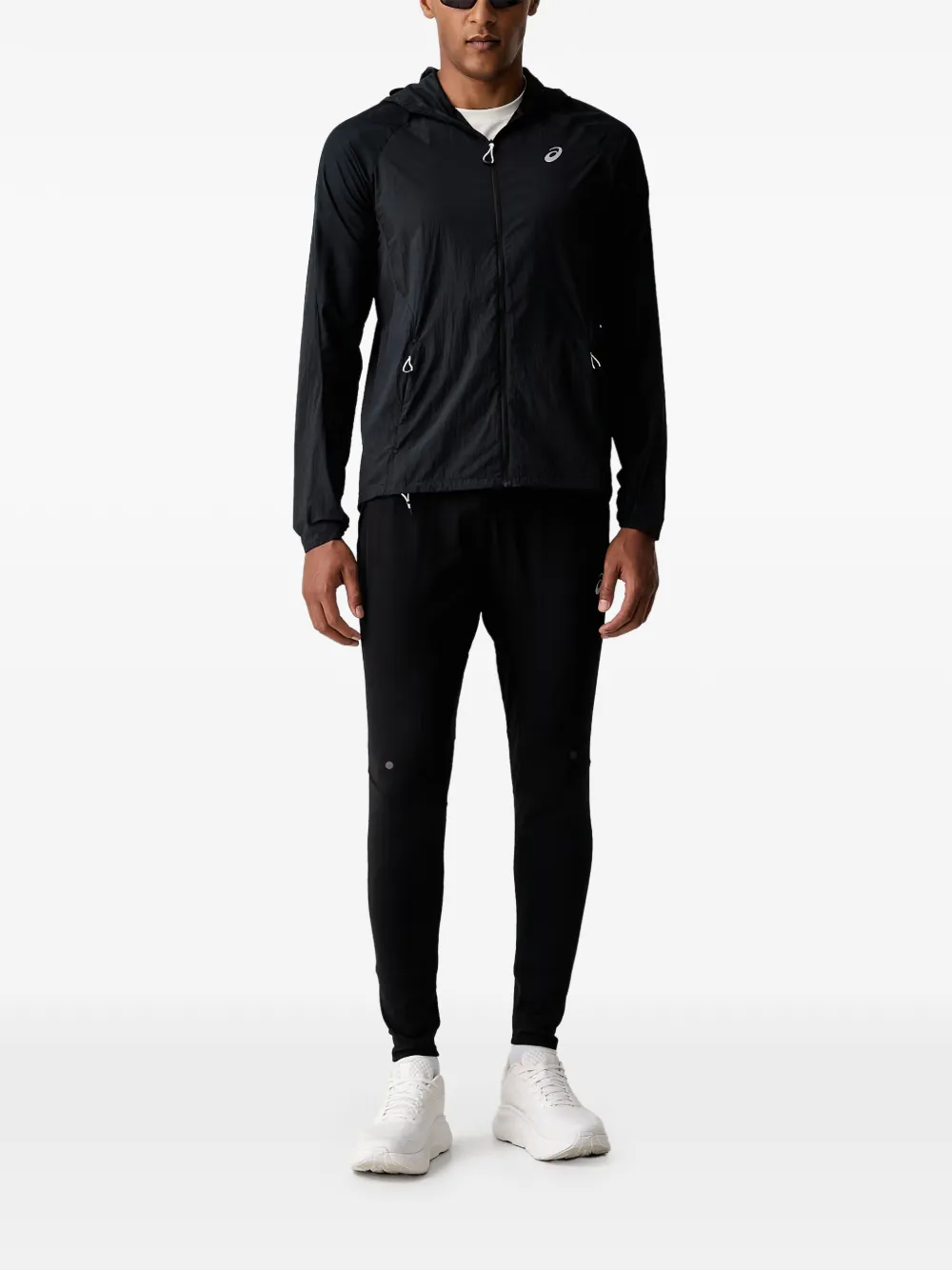 ASICS road packable jacket Zwart