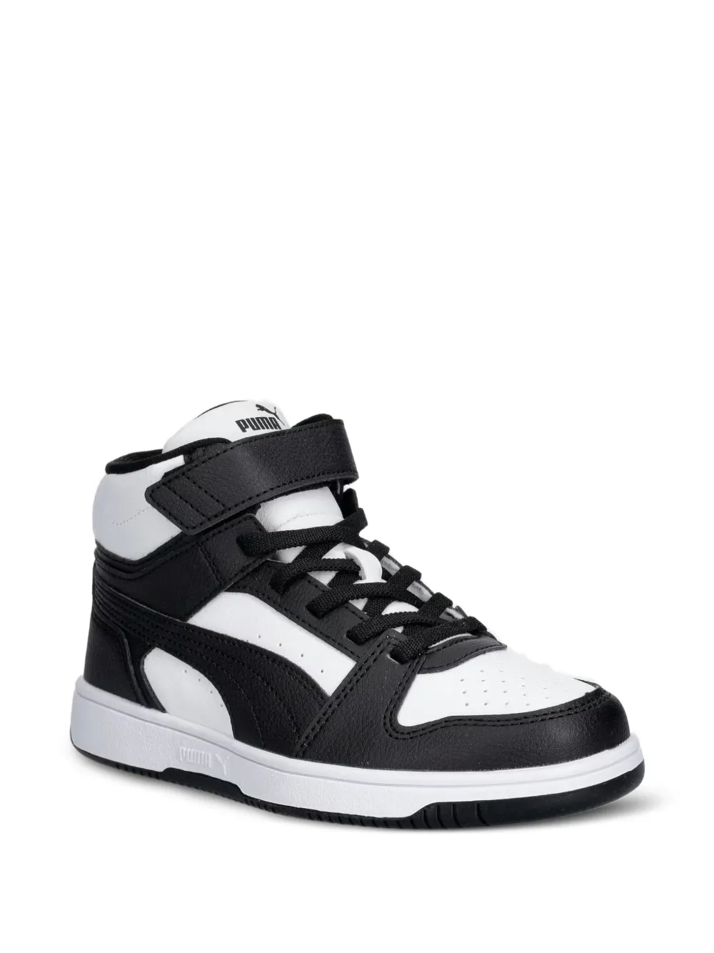 Puma Kids Rebound Slam touch-strap sneakers Zwart