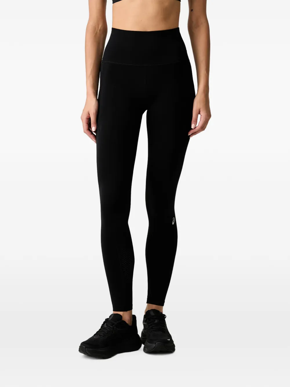 ASICS Road logo-print performance leggings - Schwarz