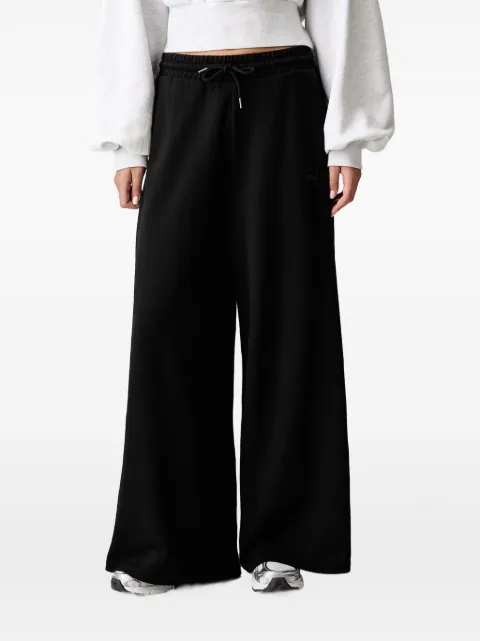 PUMA logo-embroidered drawstring-waist track pants