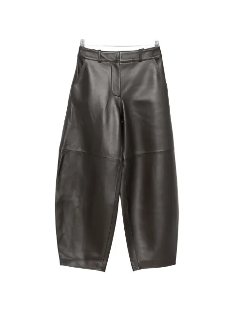 Co wide-leg leather trousers