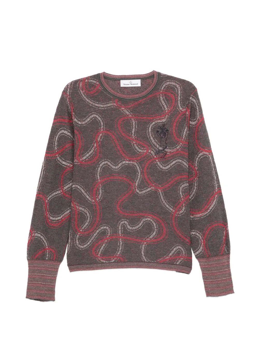 Vivienne Westwood Orb-embroidered jumper - Grigio