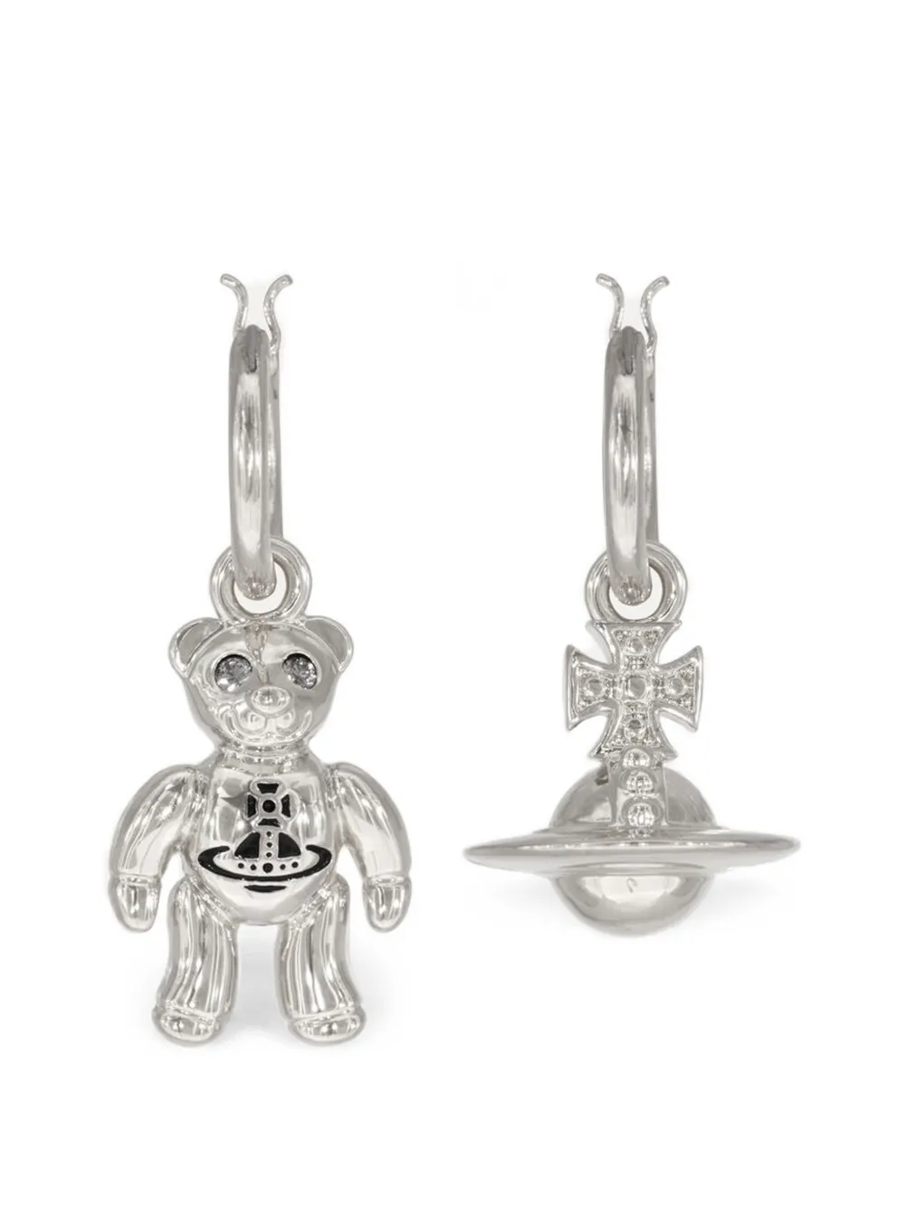 Vivienne Westwood Ruby Small hoop earrings - Argento