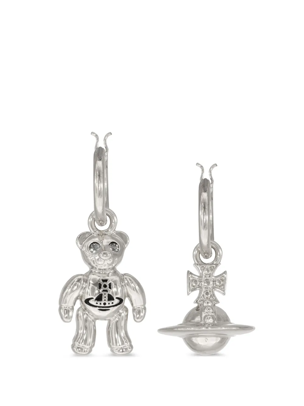Vivienne Westwood Ruby Small hoop earrings - Argento