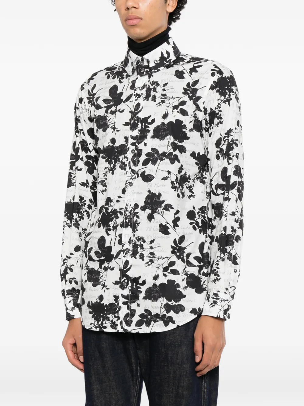 Vivienne Westwood Overhemd met bloemenprint Wit