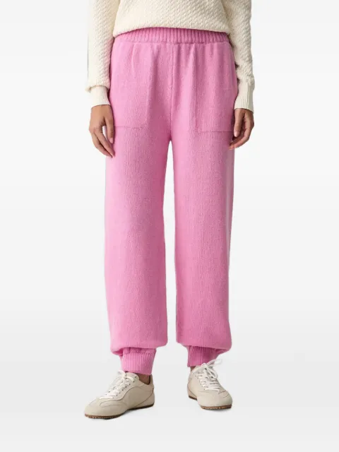 MSGM logo-embroidered knitted track pants