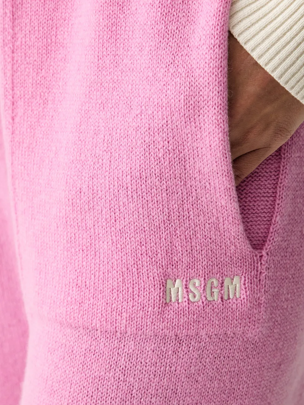 MSGM Trainingsbroek met geborduurd logo Roze