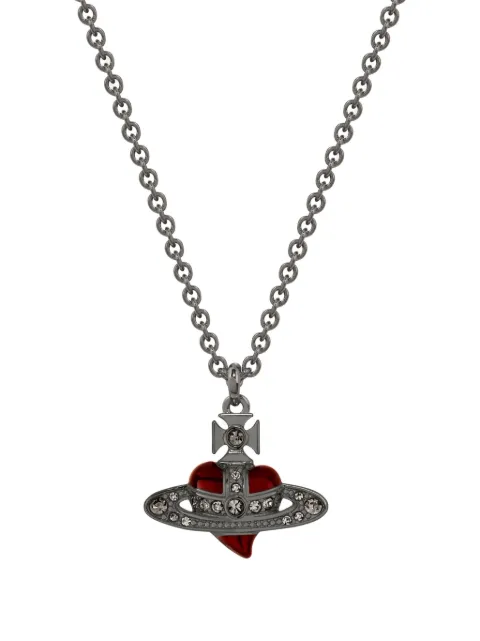 Vivienne Westwood Man. Diamante Heart pendant necklace