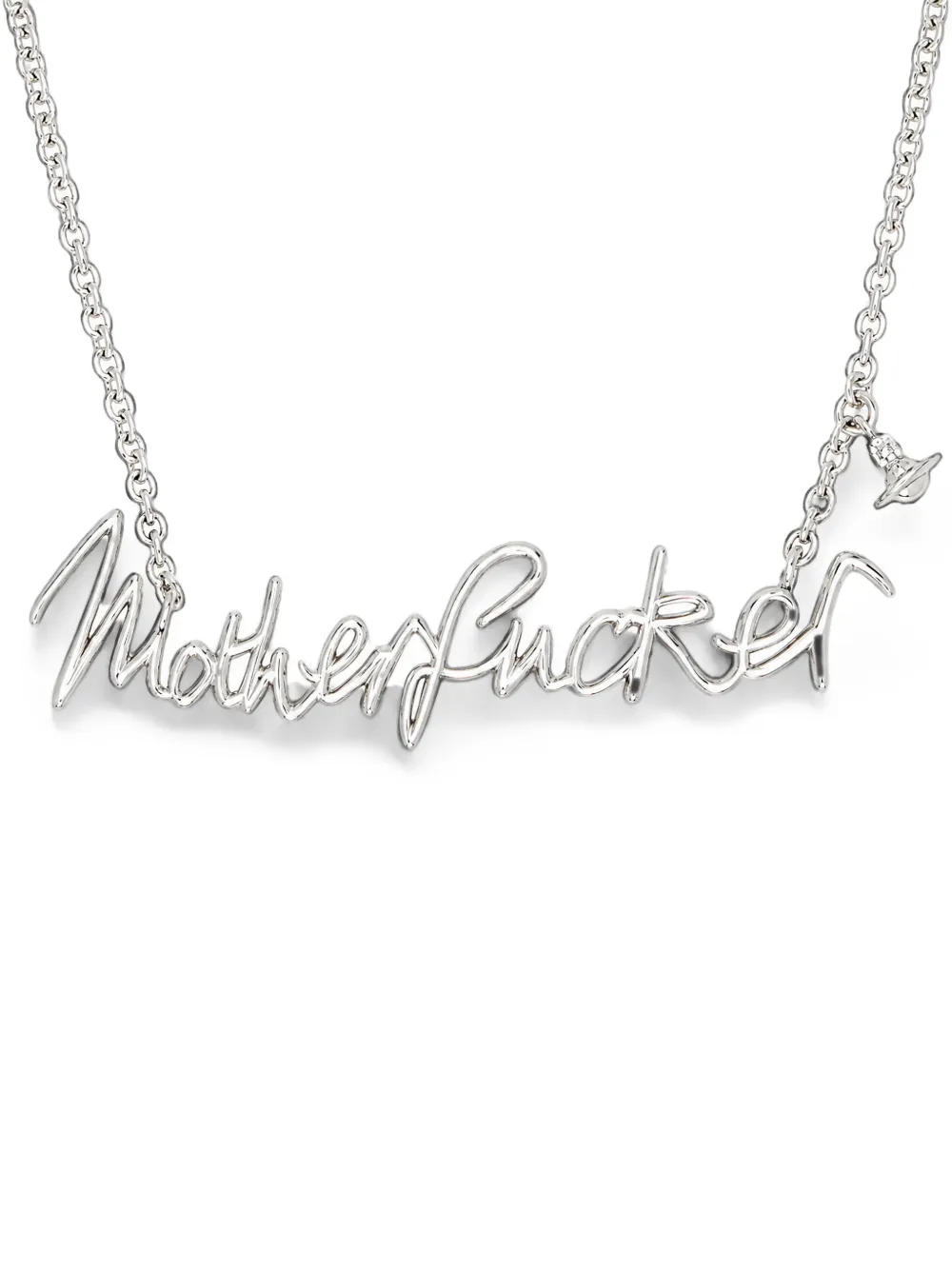 Vivienne Westwood Orb script necklace
