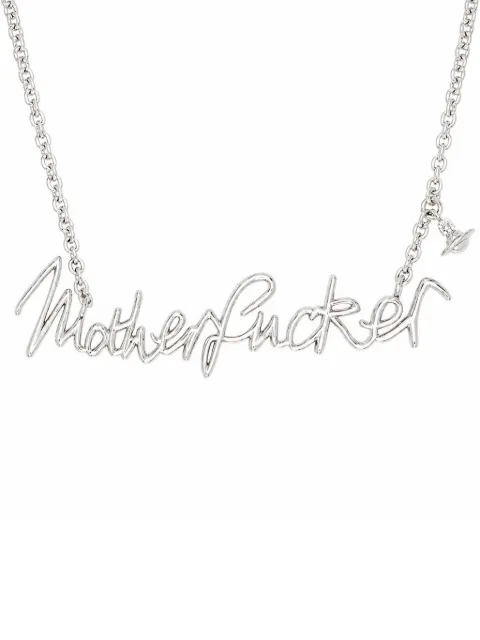 Vivienne Westwood Orb script necklace