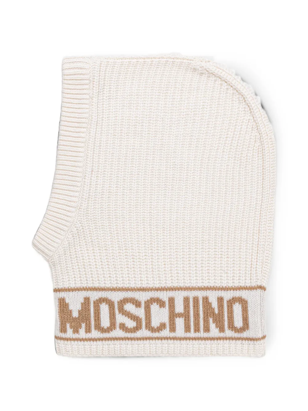 Moschino logo-embellishment balaclava - Toni neutri