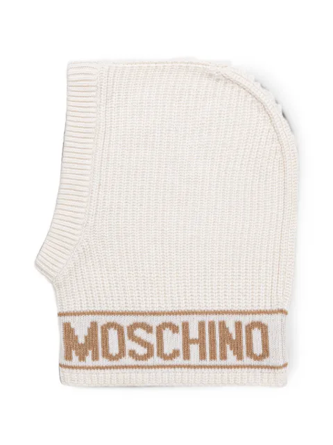 Moschino pasamontañas con aplique del logo