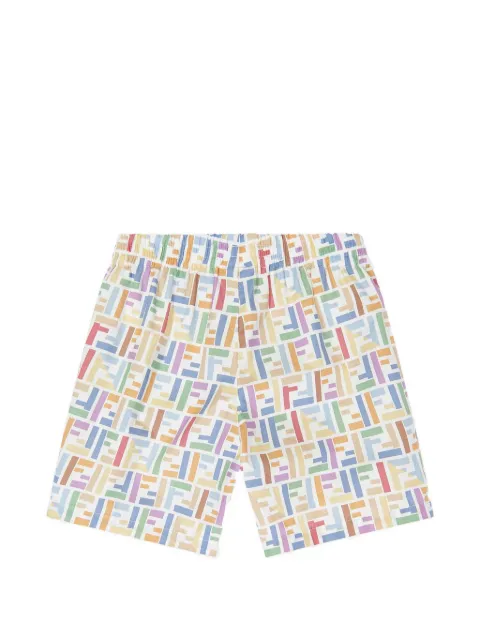 Fendi Kids FF logo-print shorts