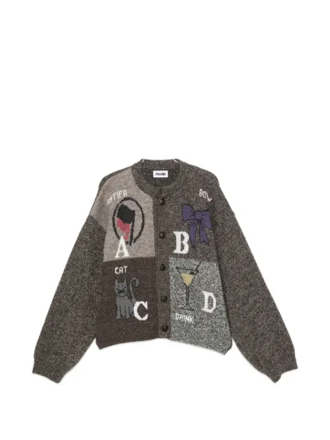 Magliano patchwork intarsia-knit cardigan