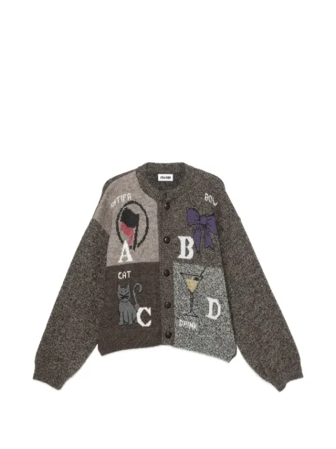 Magliano cárdigan de punto de intarsia con diseño patchwork