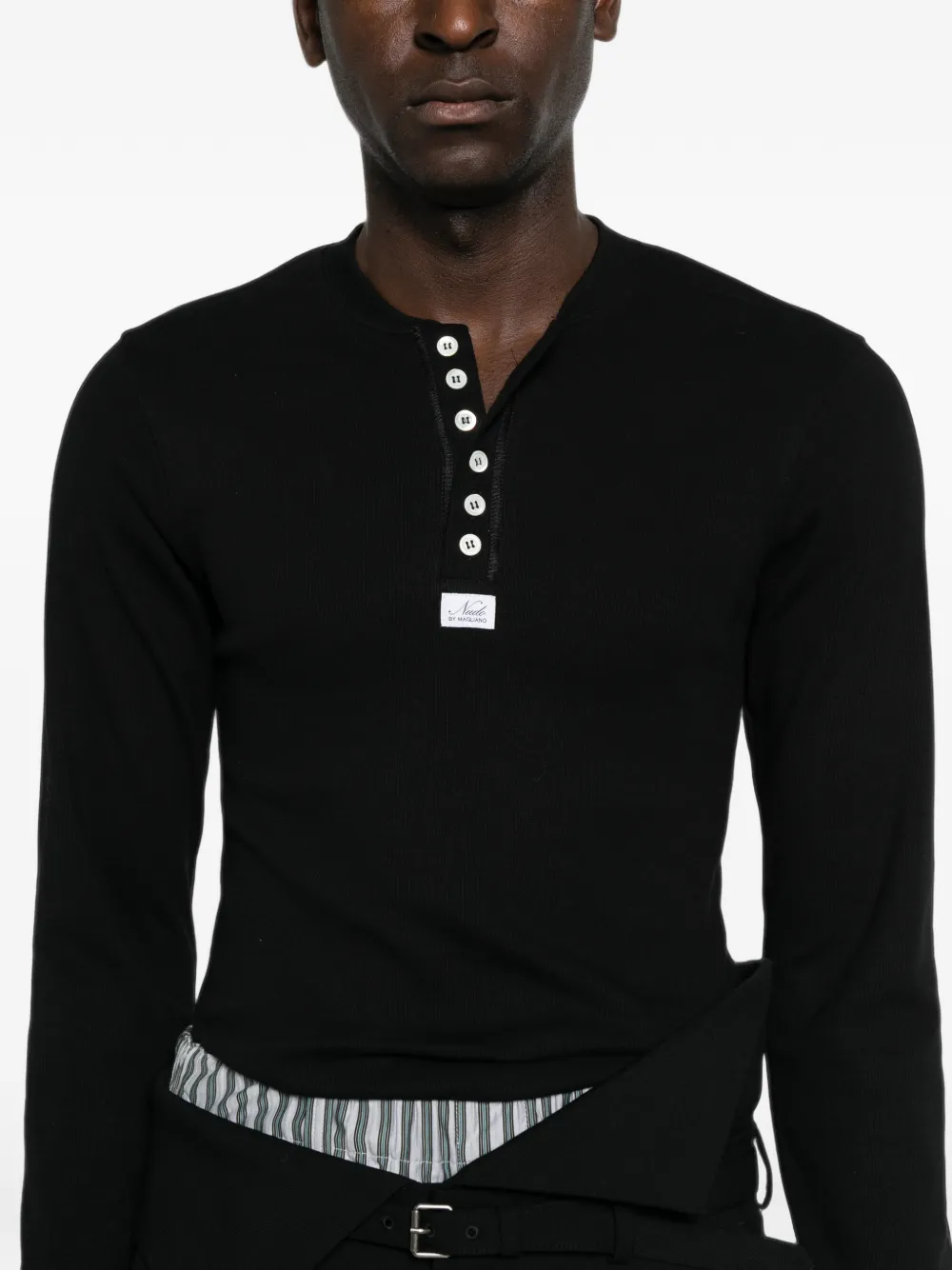 Magliano T-shirt met lange mouwen Zwart