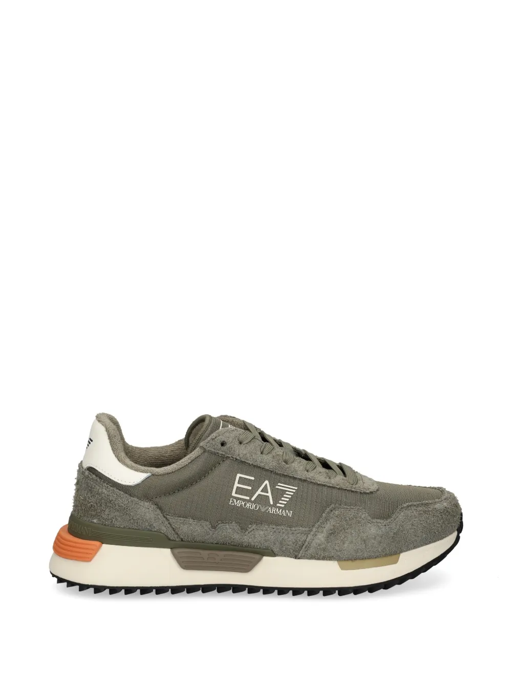 Ea7 Emporio Armani Sneakers con inserti e logo - Verde