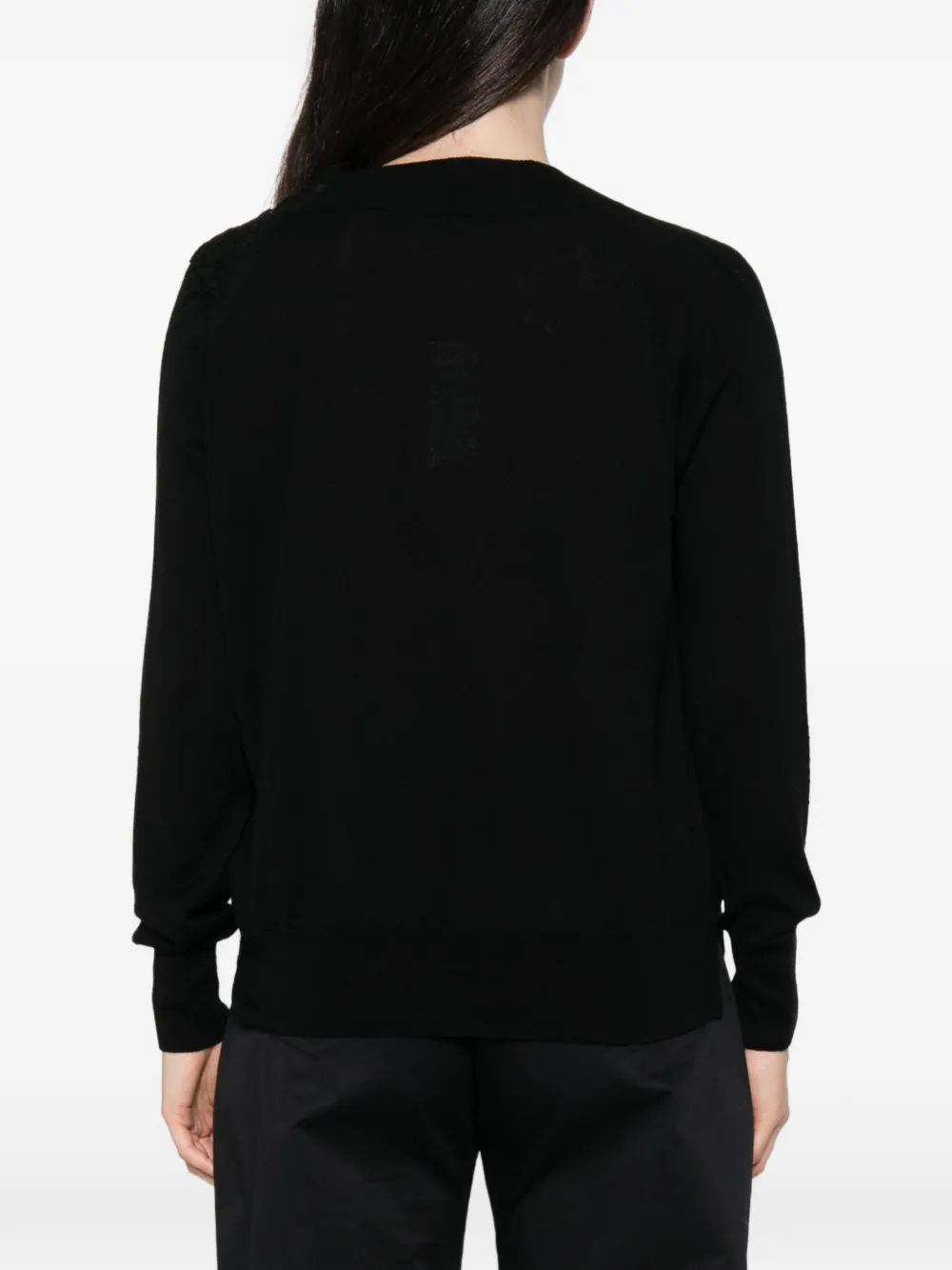 Ermanno Scervino Trui met V-hals Zwart