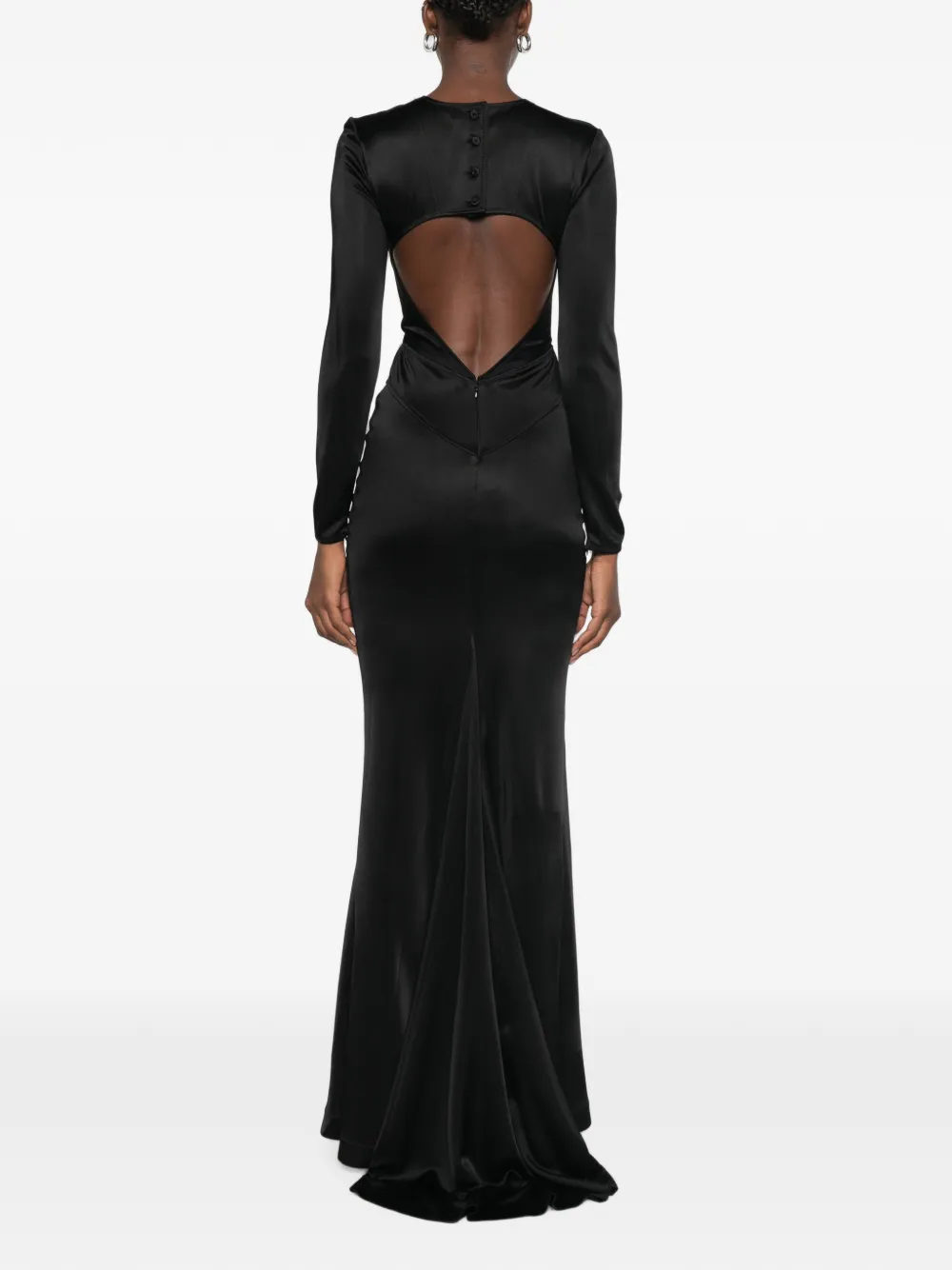 Co Cut-out Backless Maxi Dress in Black, view 4
