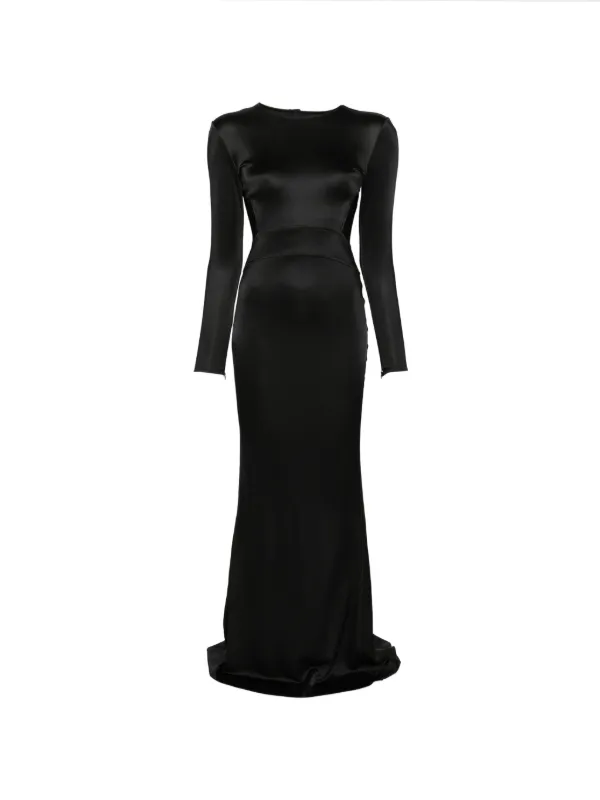 Co Cut-out Backless Maxi Dress in Black