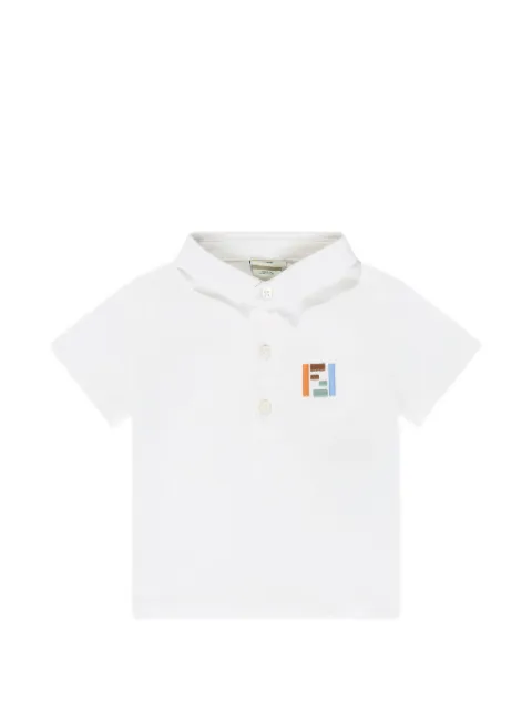 Fendi Kids logo-embroidered polo shirt