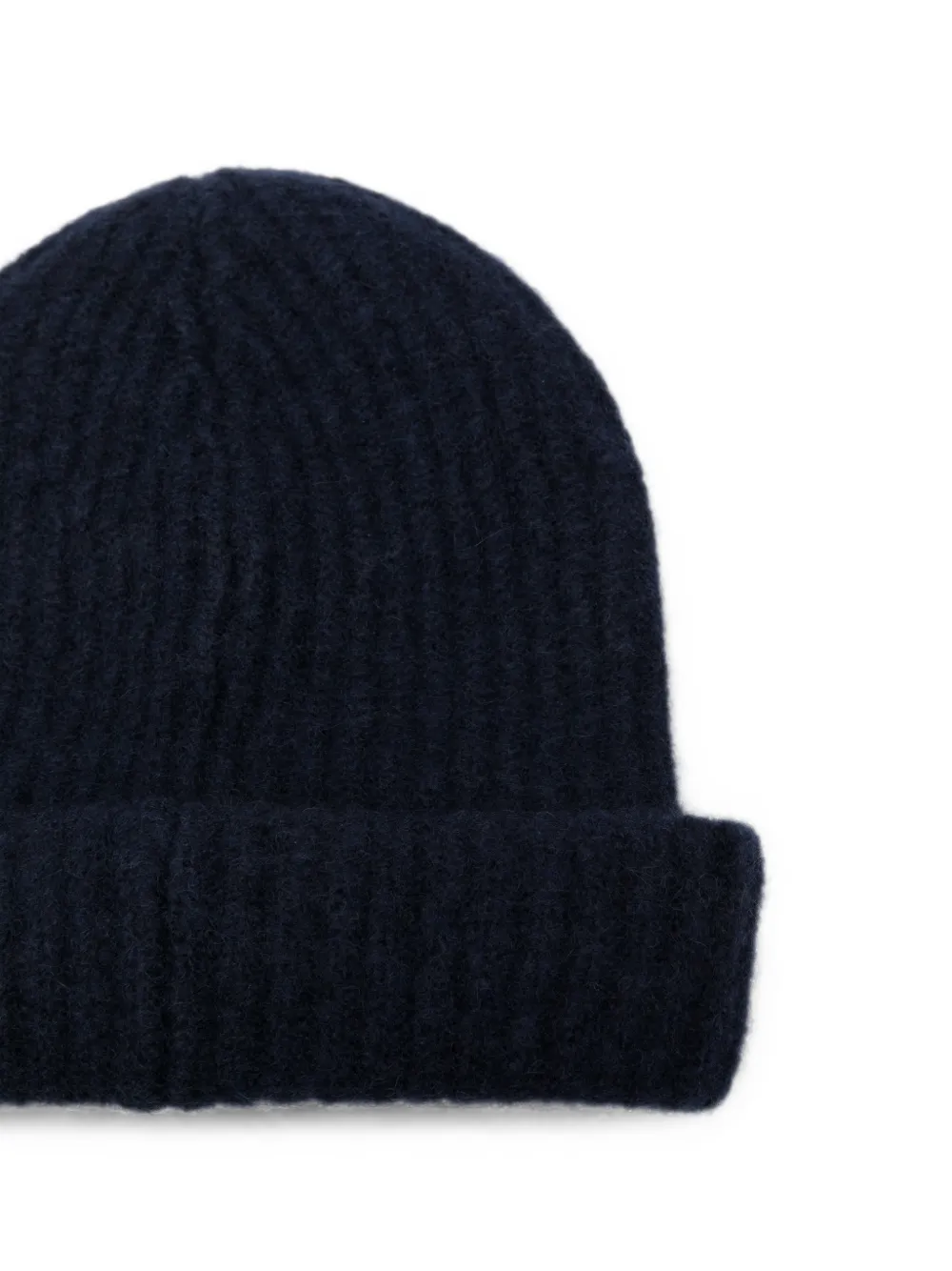 Roberto Collina Ribgebreide muts Blauw