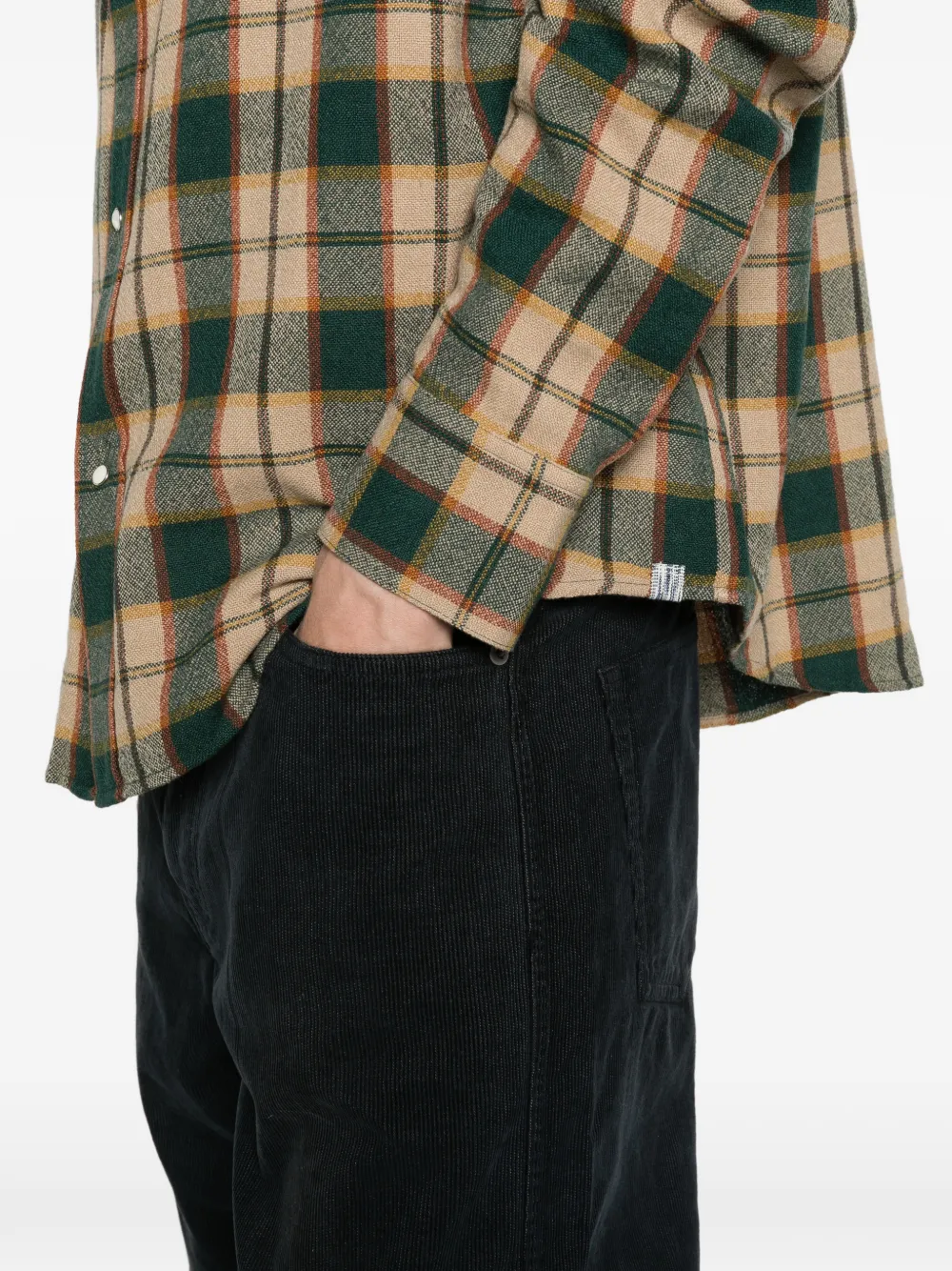 visvim Fluxus 03 corduroy trousers Zwart