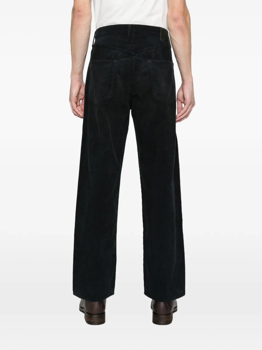 visvim Fluxus 03 corduroy trousers Zwart