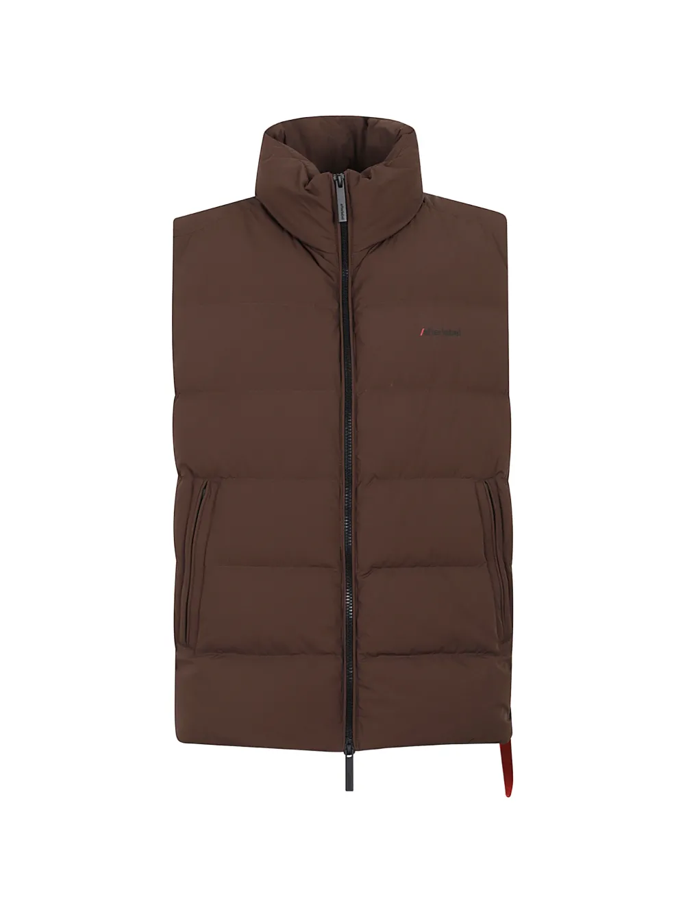 After Label Quilted Zip-up Gilet In Yellow