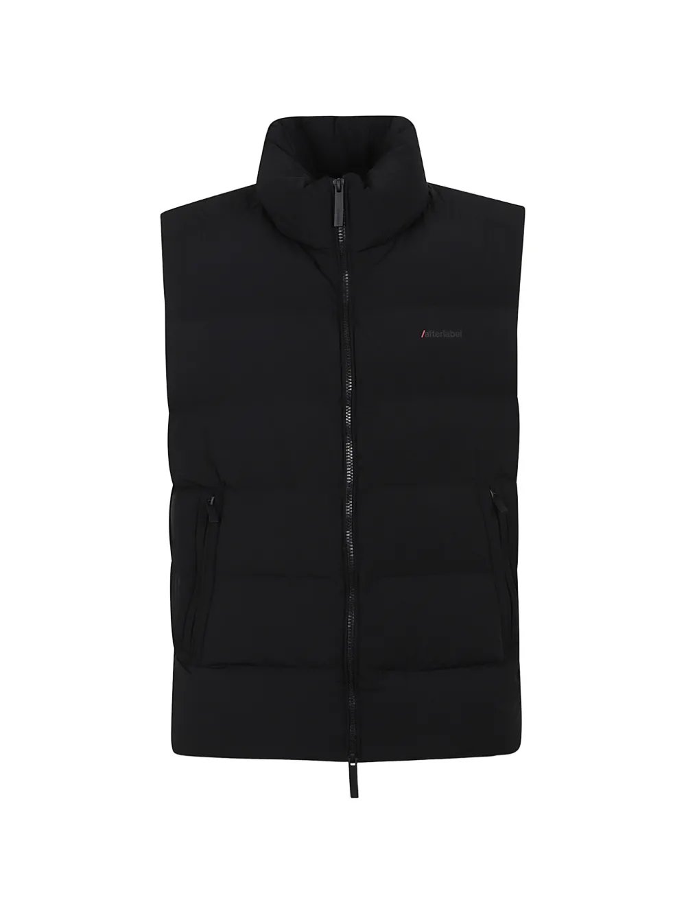 After Label Quilted Gilet In Black