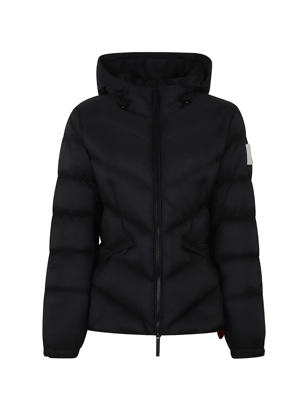 AFTER LABEL quilted hooded jacket - Black