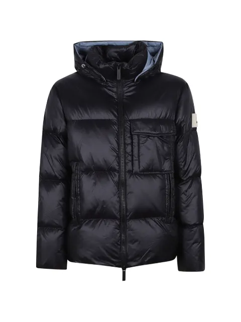 AFTER LABEL quilted hooded coat