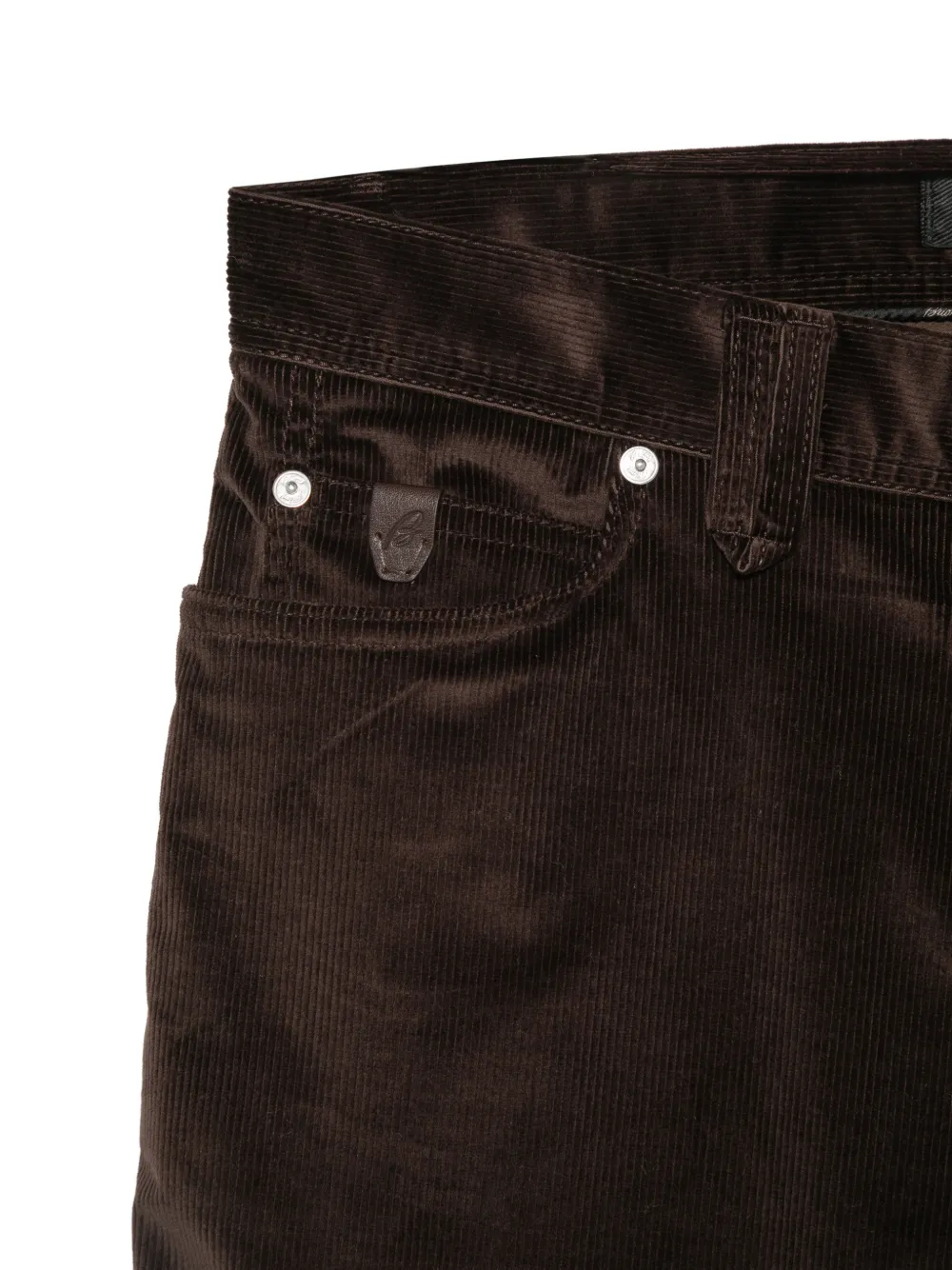 Brioni Meribel ribfluwelen broek Bruin
