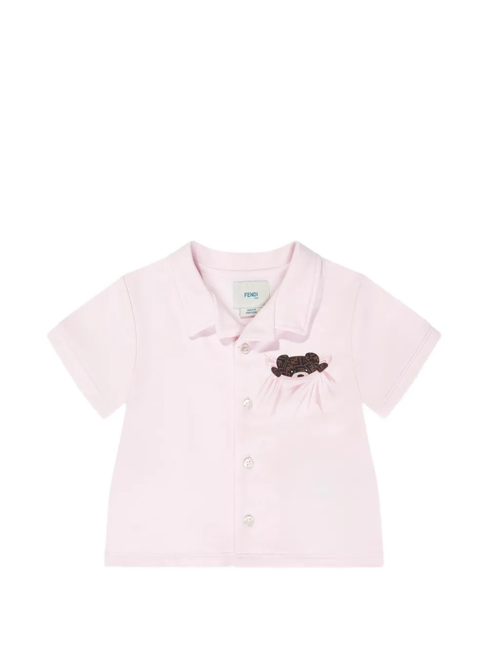 Fendi Kids teddy bear-print pyjamas Roze