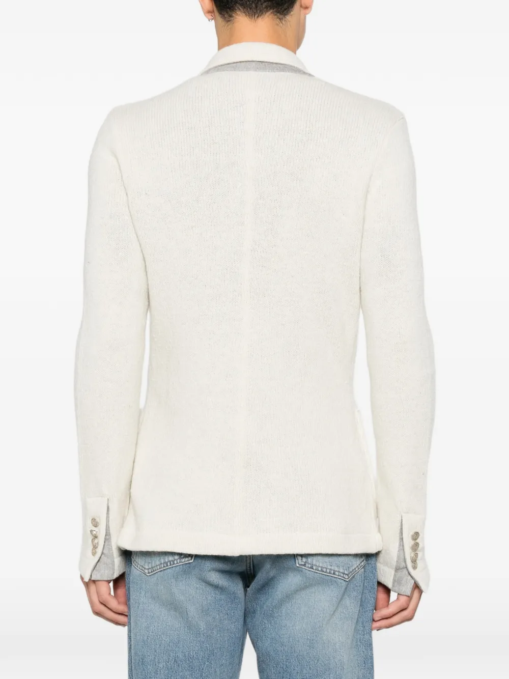 Eleventy Jack met dubbele rij knopen Beige