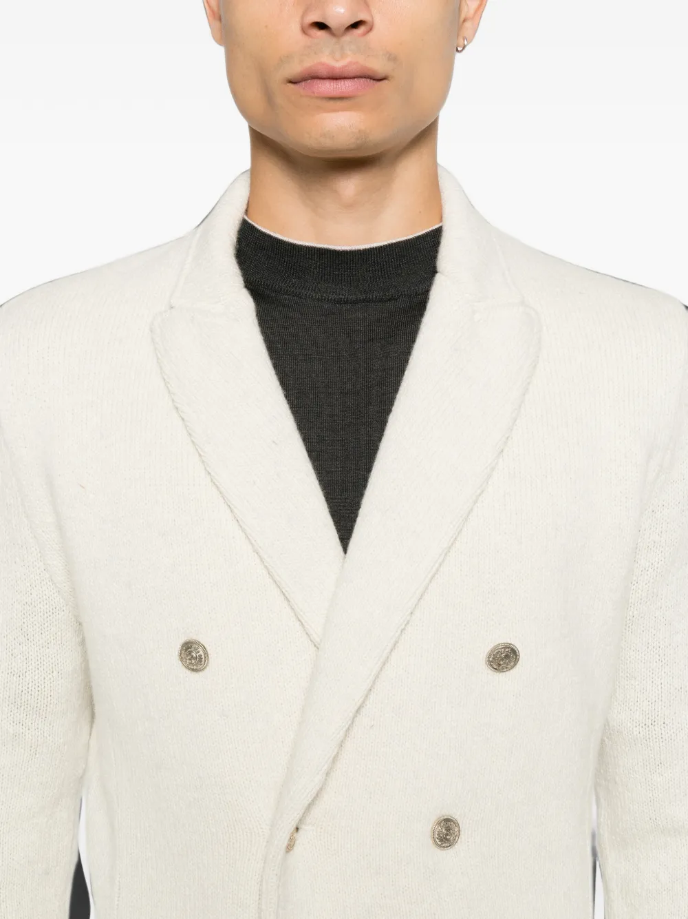 Eleventy Jack met dubbele rij knopen Beige