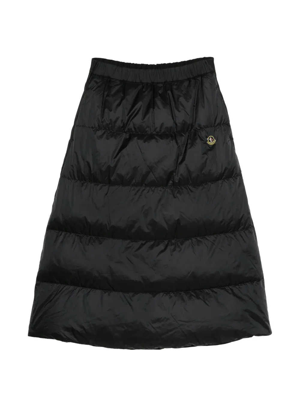 Moncler reversible wool twill padded midi skirt Zwart