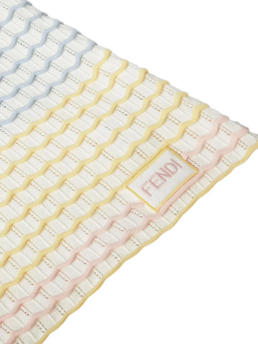 Fendi Kids Gebreide jurk met polokraag Wit