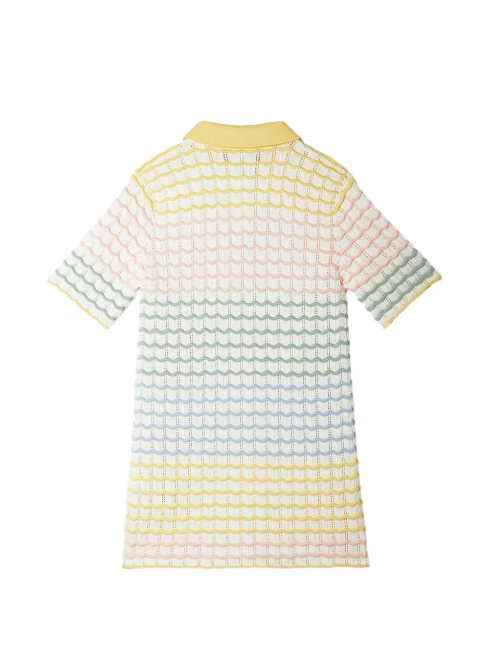 Fendi Kids Gebreide jurk met polokraag Wit