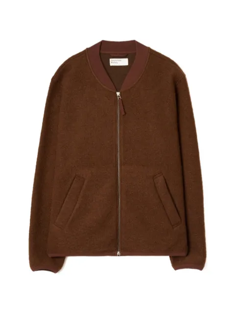 Universal Works zip-up wool-blend bomber jacket