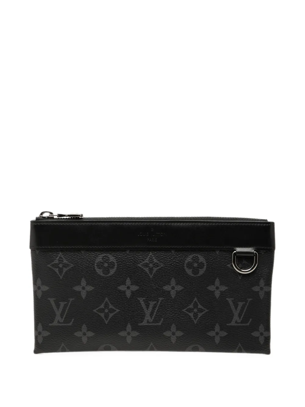Louis Vuitton Pre-Owned 2019 Monogram Eclipse Pochette Discovery PM Clutch - Schwarz