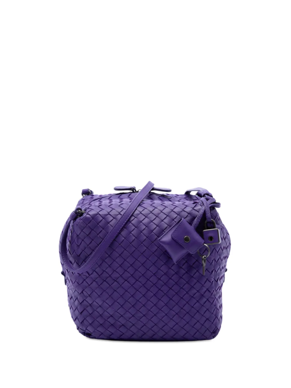 Bottega Veneta Pre-Owned 2012-2026 Nappa Intrecciato Cube crossbody bag - Viola