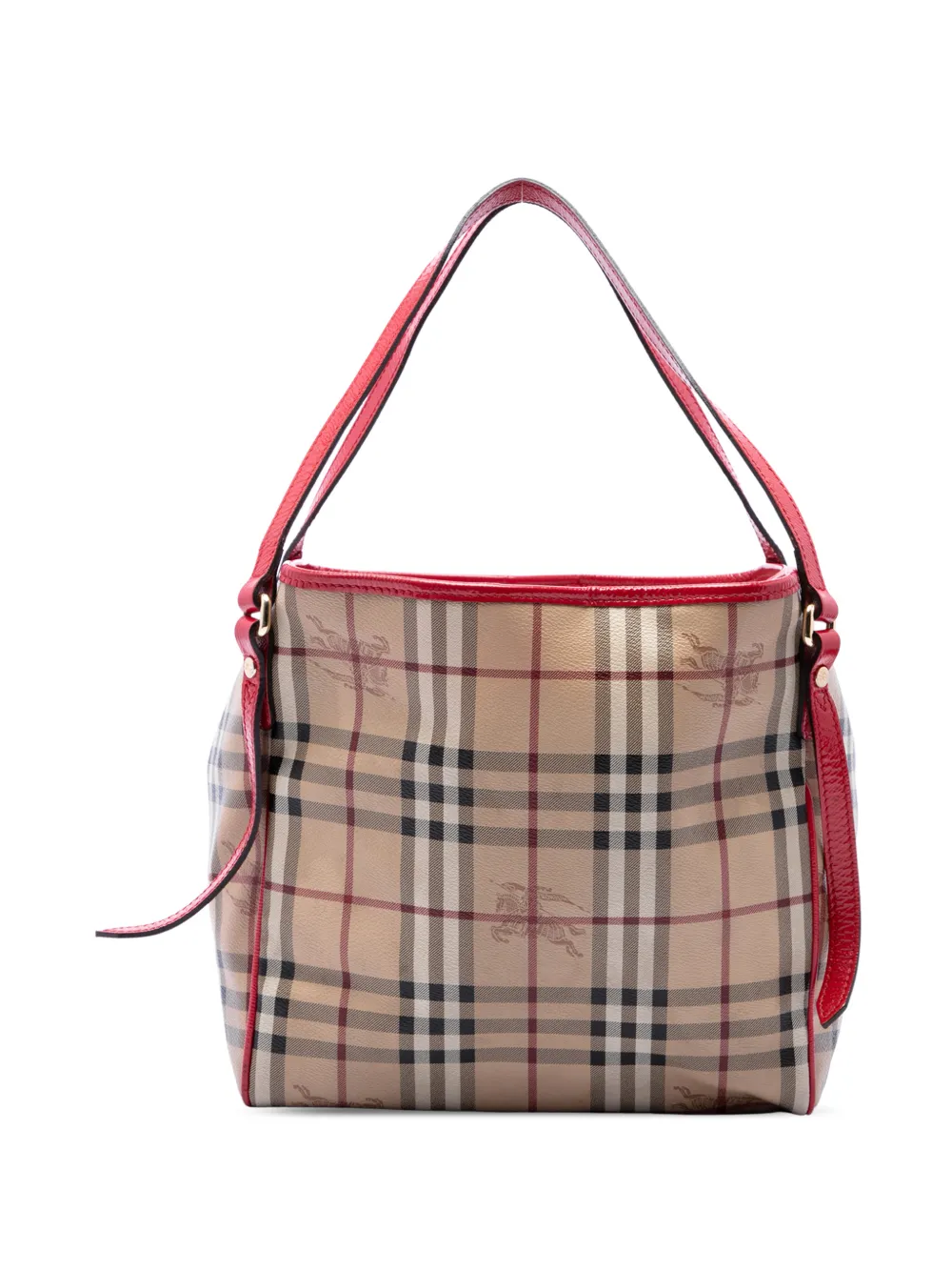 Burberry Pre-Owned Borsa tote con motivo Haymarket Check piccola in tela cerata Canterbury 2000-2017 - Toni neutri